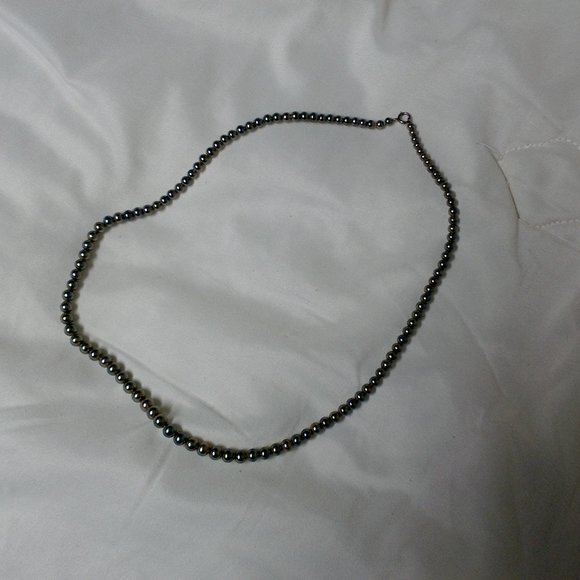 EUC vintage necklace with silver beads - Picture 1 of 4